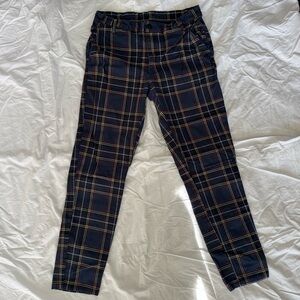 Original Use Men's Navy Plaid Chinos